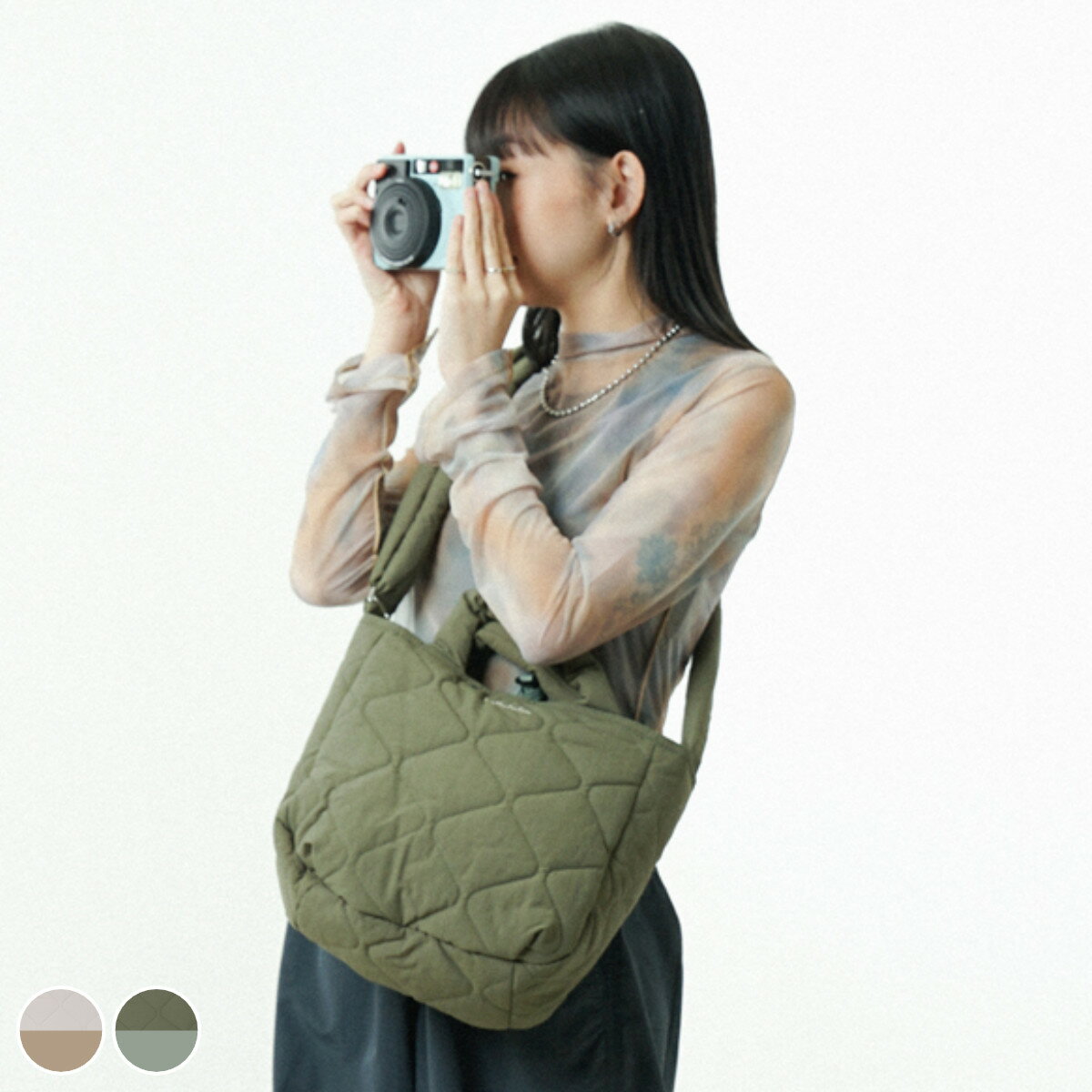 ショルダーバッグ hellolulu ケリス KELIS （ ハロルル トートバッグ 手提げ バッグ ショルダー 鞄 かばん 手さげ 2way リバーシブル キルト生地 ポケット キークリップ付き サイドポケット 撥水加工 はっ水 普段使い ）