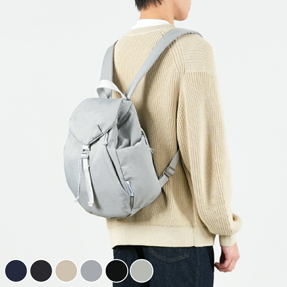 リュック hellolulu ローリー RORY （ ハロルル リュックサック バッグ バックパック デイパック かばん 鞄 レディース メンズ 巾着 ナイロン 軽い 撥水 通学 通勤 マザーズバッグ おしゃれ ）