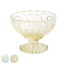 廣田硝子 丸 フラッペ 雪の花 同色3個セット ( デザート 食器 うつわ 器 グラス ガラス 日本製 ブルー 古代色 脚付き 小鉢 おしゃれ かわいい レトロ...