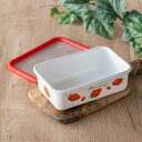 保存容器 760ml ストロベリーシリーズ 浅型角容器 M Honey Ware ( 富士ホーロー 密閉 琺瑯 ホーロー オーブン対応 ガス対応 琺瑯容器 浅型 角型 ほうろう ストッカー 食品保存 蓋付き おしゃれ かわいい )【39ショップ】(3)
