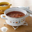 キャセロール 15cm IH対応 ミッフィー70周年 富士ホーロー Honey Ware ( ガス火対応 両手鍋 ホーロー鍋 蓋付き ハニーウェア 15センチ ...