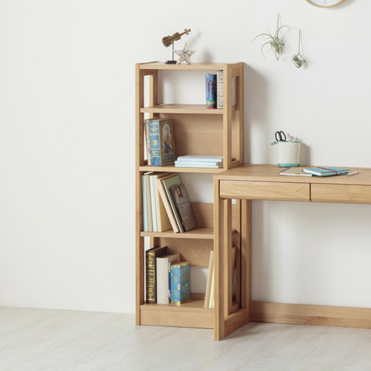 オープンラック 幅45cm 高さ120.5.cm 学習収納棚 マガジンラック カルロ （ デスク横 収納 ラック 本棚..