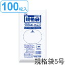 ゴミ袋 規格袋 5号 食品検査適合 厚さ0.03mm 100枚入り 透明 （ ポリ袋 ミニ 100枚 クリア 19×10cm 食品 小分け袋 梱包 L版写真 透明ポリ袋 小さい ポリエチレン 保存 小分け 袋 規格 19cm 10cm ） 【39ショップ】