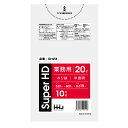 ゴミ袋 20L 60×52cm 厚さ0.015mm 10枚入 半透明 10袋セット GH23 （ ポリ袋 ごみ袋 20リットル 100枚 ゴミ 袋 縦60cm 横52cm カサカサ ポリエチレン キッチン リビング 消耗品 常備品 ） 【39ショップ】