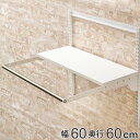 壁面収納 フィットラック ランドリー棚セット 幅60×奥行60cm 棚板奥行30cm ( パイプ付き DIY 収納 ランドリーラック 洗濯機上 ホワイト 可動棚...