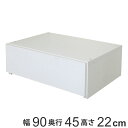 壁面収納 フィットラック 引き出し1段 幅90cm ( 送料無料 パーツ オプション 部品 DIY 収納 小物収納 小物入れ 引き出し 積み重ね チェスト クローゼット 有効活用 一段 ワイド 引出し 衣類収納 洋服 置き型 ホワイト 白 ) 【39ショップ】(3)