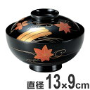 吸い物椀 木製 4.2寸 黒漆塗 筏春秋 磨蒔絵 吸物椀 お椀 食器 漆塗 ( 送料無料 椀 汁椀 味噌汁椀 吸物 吸い物 本漆塗 味噌汁 蒔絵 蓋付き 漆 塗...