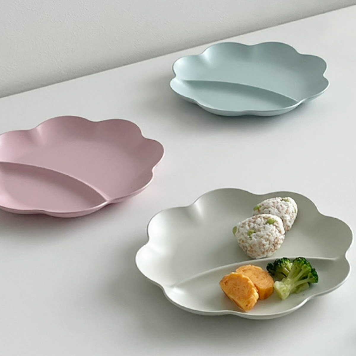 プレート 25cm フラワープレート プラスチック （ 食洗機対応 電子レンジ対応 皿 お皿 大皿 