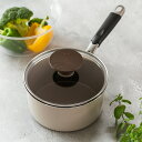 ソースパン 18cm IH対応 ビオ・セラミック PFOAフリー ベークライトハンドル ( ガス火対応 オール熱源対応 片手鍋 ノンスティック ガラス蓋付き 1...