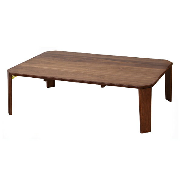 テーブル　bois　105cm （ 送料無料 座卓 センターテーブル 折り畳み 完成品 リビングテーブル ローテーブル 机 コーヒーテーブル 折りたたみテーブル 木製 ウォールナット 折れ脚 ）【39ショップ】