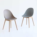 オフィスチェア 座面高47cm 木製脚 ワークチェア wood aven ( ポリプロピレン プラスチック デスクチェア 椅子 ダイニングチェア カフェ オフィス シンプル 北欧 モダン おしゃれ )【39ショップ】