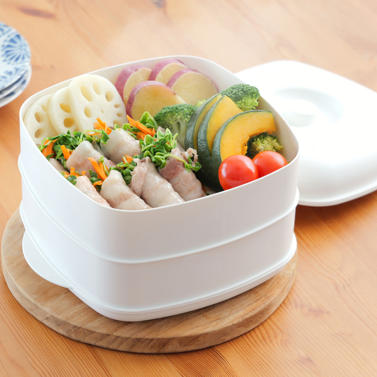 蒸し器 2段 most ふたしなセイロ BIG 電子レンジ調理器 日本製 （ せいろ 電子レンジ レンジ調理器 スチーム調理器 スチーマー 蒸し野菜 蒸し料理 蓋付き お手入れ簡単 食洗機対応 耐熱 火を使わない おしゃれ 調理器具 ）【39ショップ】