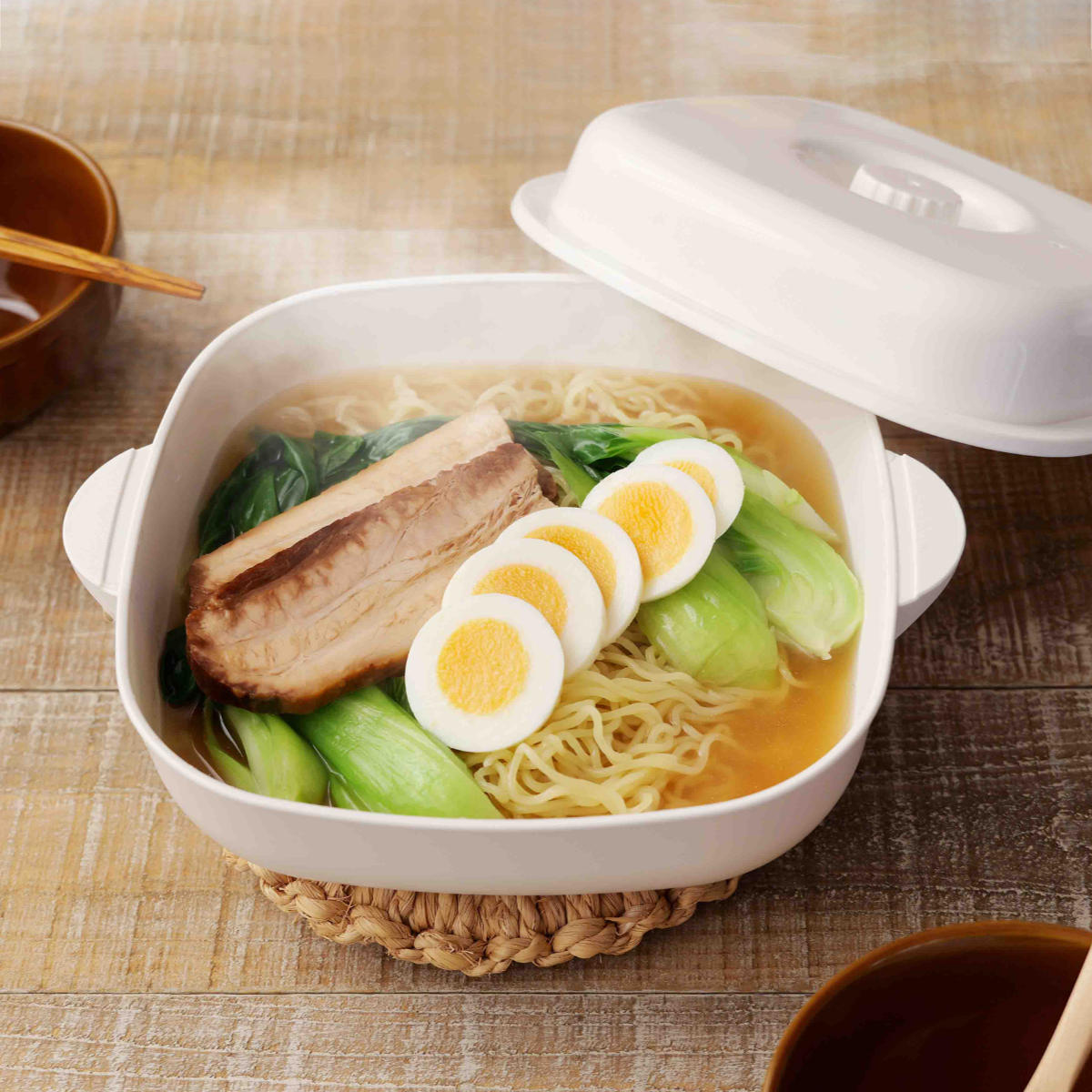 樂天商城 - 蒸し器 スチームポット most 電子レンジ調理器 日本製 （ スチーマー 鍋 電子レンジ調理鍋 電子レンジ対応 電子レンジ専用 1人鍋 ラーメンメーカー せいろ 蒸籠 スチーム 蒸し料理 便利グッズ レシピ付き ）【39ショップ】