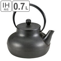 鉄瓶 南部鉄瓶 IH対応 満水容量 0.7L tecco しずく ( 送料無料 ガス火対応 ヤカン 急須 0.7リットル 南部鉄器 ケトル ティーポット 鉄製急須 鉄分補給 貧血予防 おしゃれ 日本製 )【39ショップ】