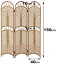 衝立 4連 ラタン パーテーション 籐家具 高さ150cm( 送料無料 衝立 間仕切り パーテーション パーティション アジアン ) 【39ショップ】