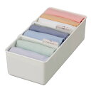 仕切りボックス 下着収納ケース M 仕切り付 幅29.2×奥行13.9×高さ10.8cm ( 収納 収納ボックス 仕切りケース ケース 仕切り 仕分け プラスチック インナーボックス 衣類収納 引出し 引き出し チェスト 小物収納 整理整頓 )【39ショップ】