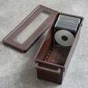 収納ケース メディアコンテナ CD用 20個セット ブラウン 幅44.9×奥行16.7×高さ16.4cm ( CD収納ケース 収納ボックス メディア収納 ボック...