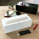 ケーブル収納 テーブルタップボックス L 2個セット 配線 ( ケーブル収納 タップボックス コード収納 プラスチック コードケース おしゃれ 日本製 コードボ...