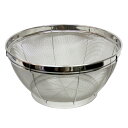 ざる 27cm ステンレス製 日本製 ( ザル ステンレスザル 丸型 メッシュ 水切り 湯切り 食洗機対応 27センチ ステンレスざる 調理用ザル 脚付き 下ご...