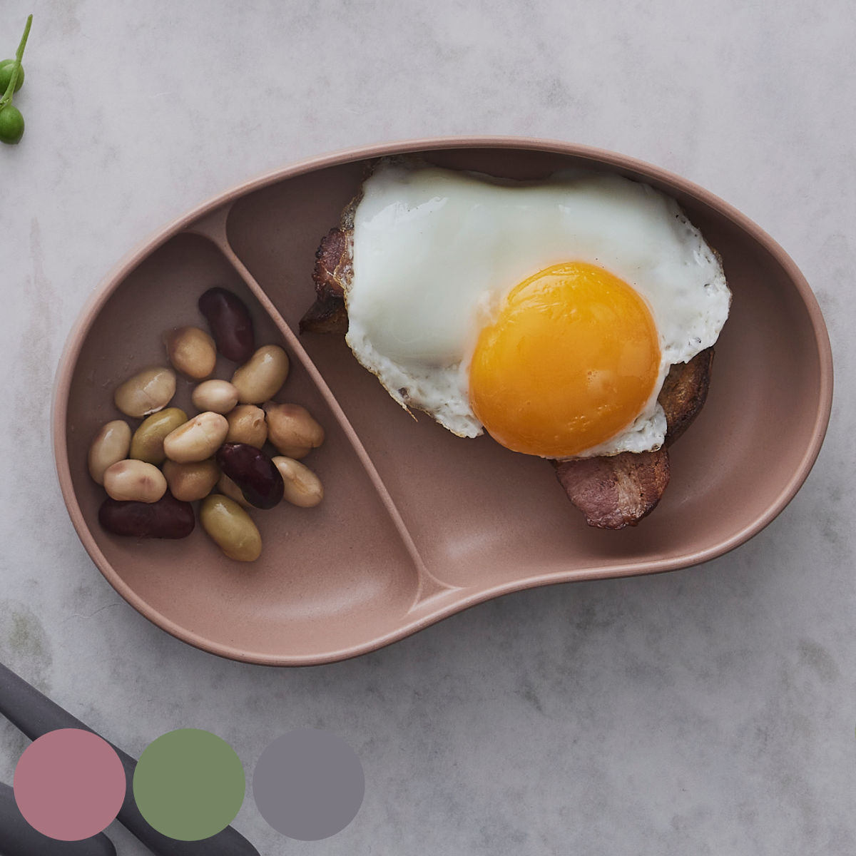 ベビー 食器 プレート SUCSUC セパレートプレートPK 日本製 ( ベビー食器セット 出産祝い キッズ ベビー食器 すくいやすい 割れにくい 仕切り付きプ...