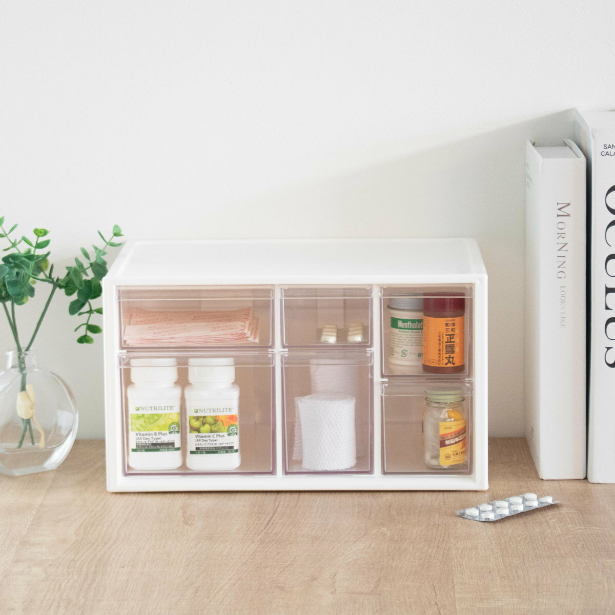 救急箱 おくすりケース 薬 収納 2段 （ 薬ケース 救急ボックス 薬...(3.0)