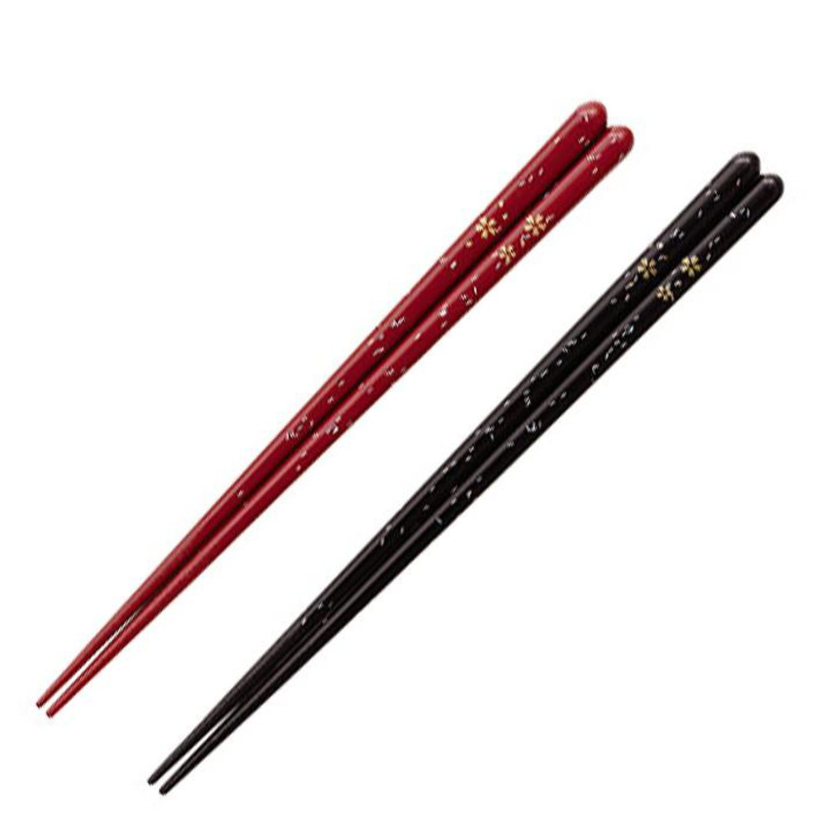 箸 20.5cm 23cm 桜蛍 赤 黒 食洗機対応 木製 （ お箸 はし おはし ハシ カトラリー 桜 若狭塗仕様 天然木 自宅用 プレゼント 普段使い おしゃれ 滑り止め 日本製 さくら サクラ ）【39ショップ】