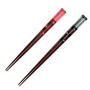 箸 あくりあ 桜御膳 木製 天然木 漆 日本製 ( お箸 はし 木 先角 アクリル 桜 和食器 滑り止め 21cm 23.5cm おはし ハシ 角 すべり止め ...