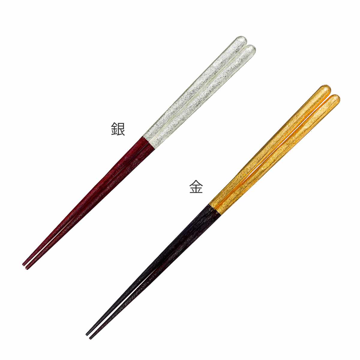 箸 21cm 23cm プレミアムアイ エレガントライン 梨地白露 金沢純銀箔 漆 木製 天然木 日本製 （ お箸 はし 男性 女性 木 塗箸 金沢銀箔 おはし ハシ 塗り箸 大人 カトラリー 和食器 漆塗り ）【39ショップ】 interior-palette-10122252 インテリアパレット サンプル画像3