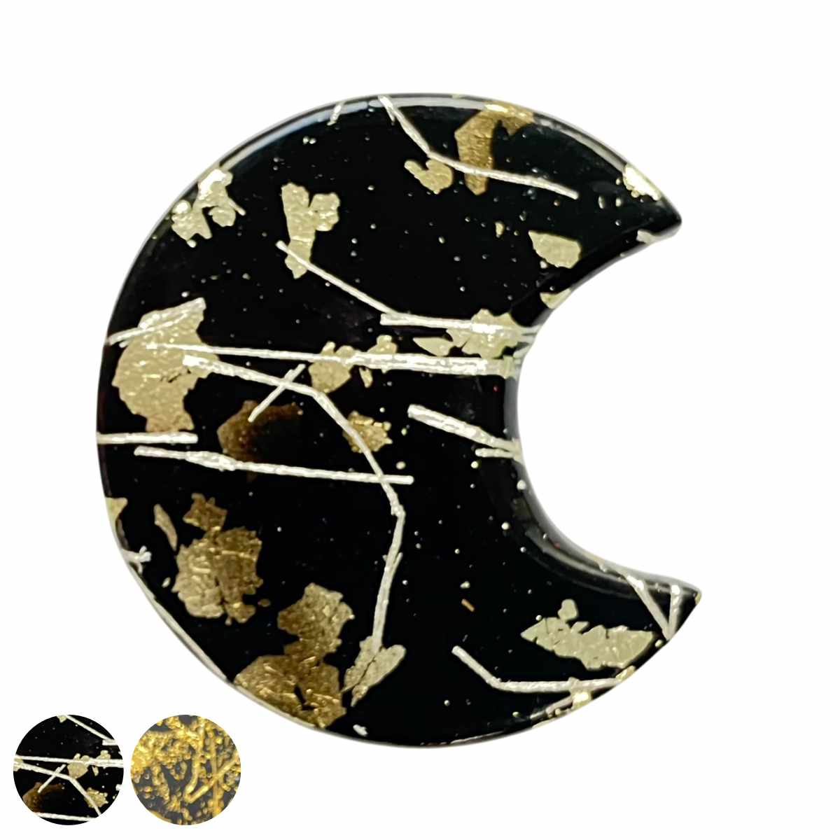 箸置き 一双 京都金彩 箸置 同色2個セット （ 日本製 箸おき はし置き はしおき おしゃれ 和柄 カトラリーレスト 月形 高級感 箸休め 箸 置き 和風 ）【39ショップ】