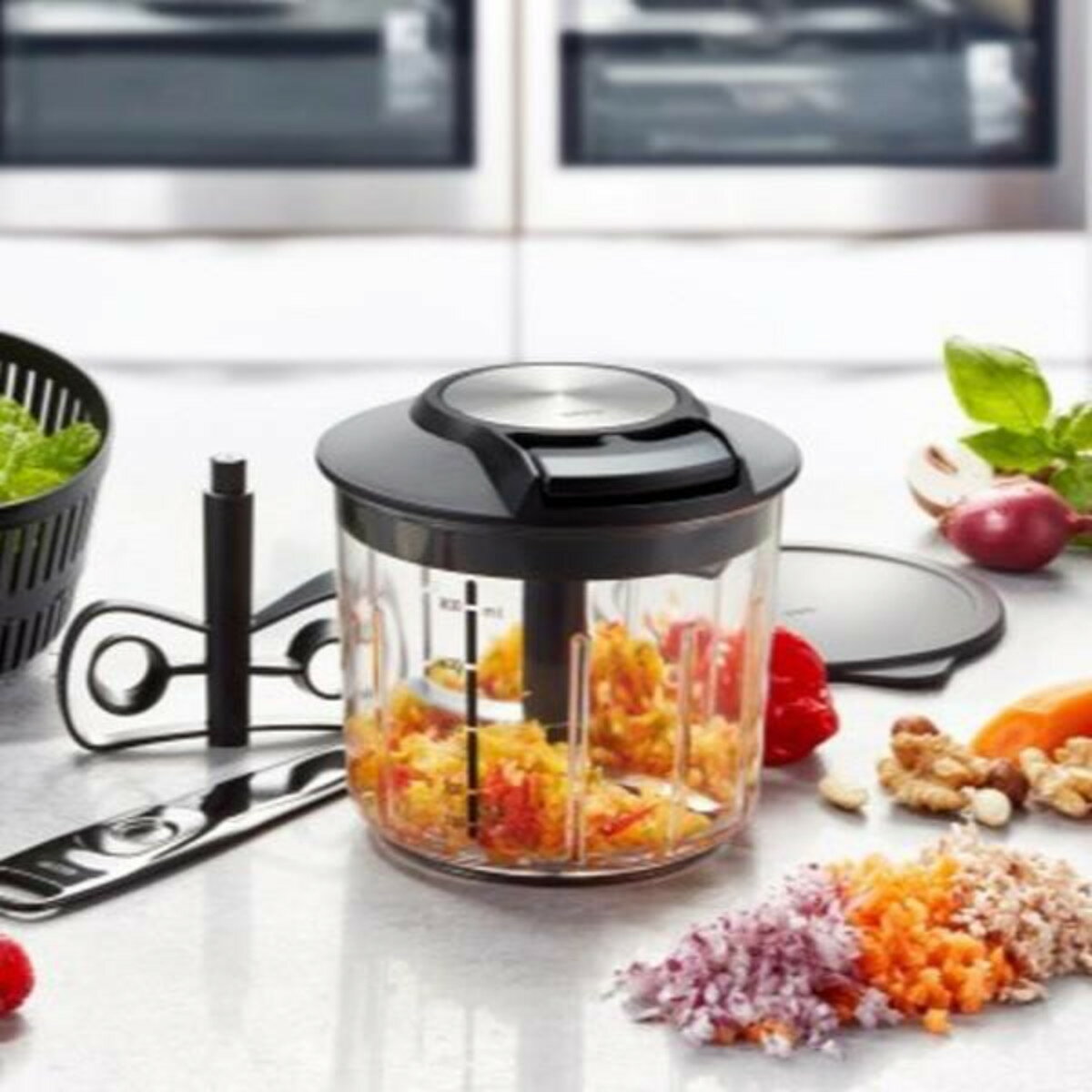 フードチョッパー SPEEDWING GEFU マルチチョッパー （ みじん切り器 手動チョッパー フードカッター ハンディチョッパー 野菜みじん切り器 ベジタブルチョッパー サラダスピナー 手動式 下ごしらえ キッチンツール ゲフ ）【39ショップ】のサムネイル