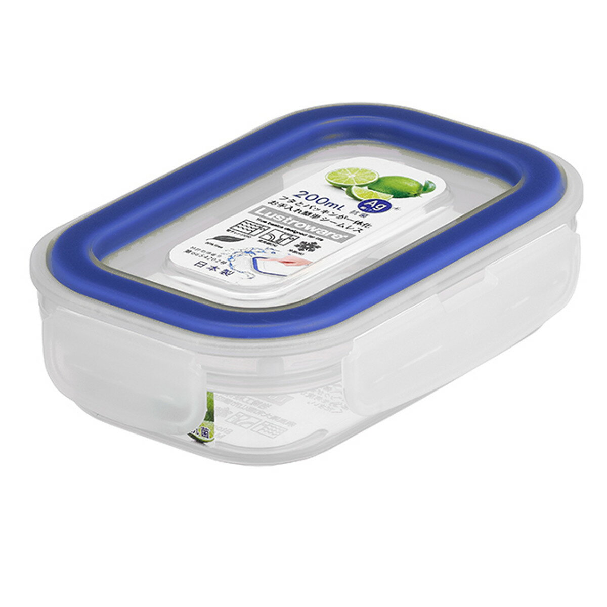 保存容器 200ml 深型 イージーケア 4点ロック （ 日本製 密閉 抗菌 プラスチック 電子レンジ対応 食洗機対応 冷凍OK 保存 容器 ケース 密閉容器 密閉保存容器 プラスチック製保存容器 フードストッカー 食品保存 作り置き ） 【39ショップ】