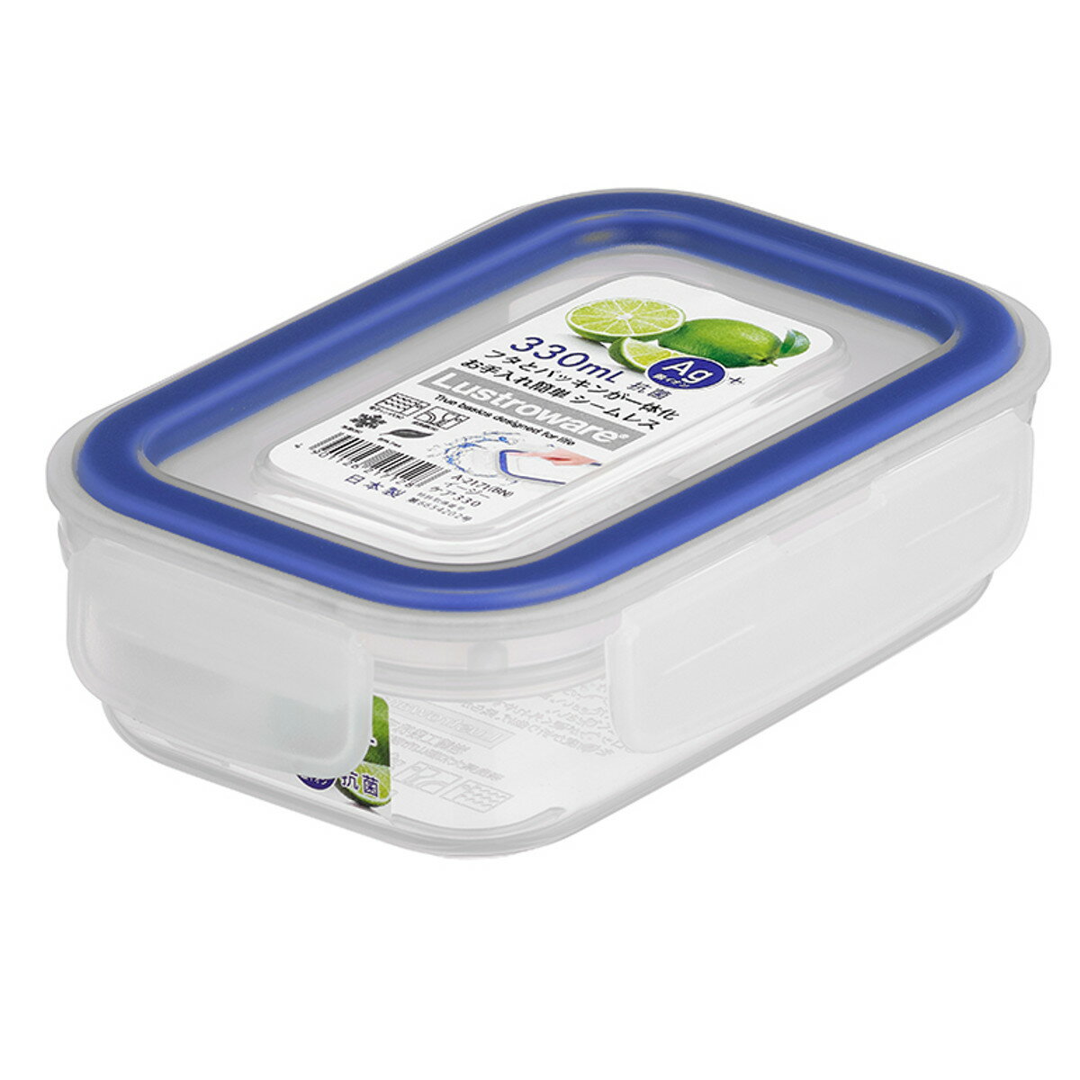 Plastic Storage Containers - 保存容器 330ml 深型 イージーケア 4点ロック （ 日本製 密閉 抗菌 プラスチック 電子レンジ対応 食洗機対応 冷凍OK 保存 容器 ケース 密閉容器 密閉保存容器 プラスチック製保存容器 フードストッカー 食品保存 作り置き ） 【39ショップ】
