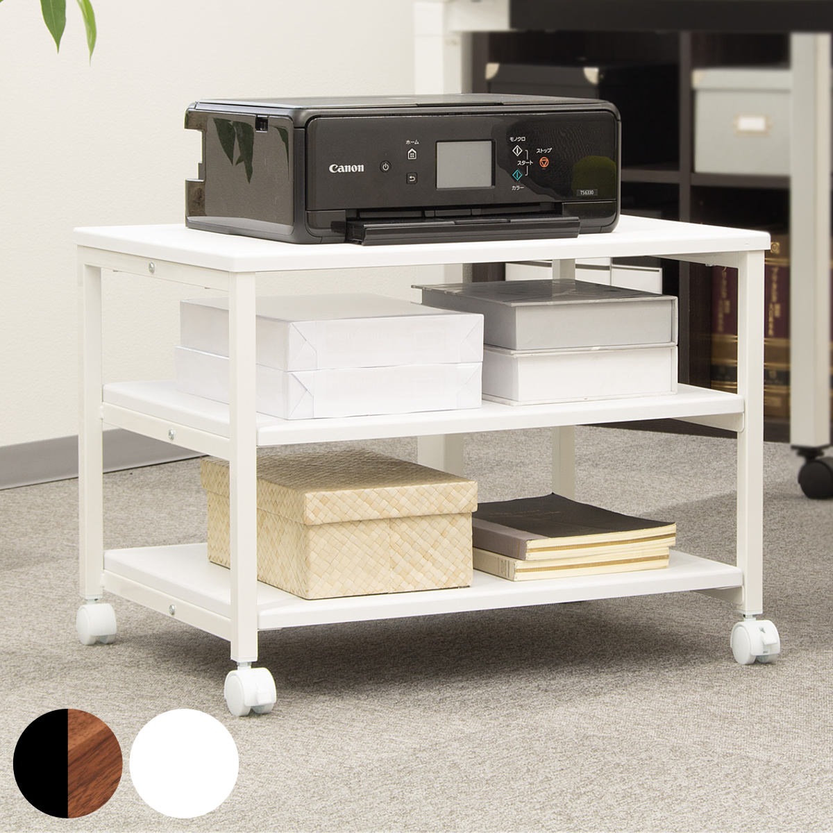 オープンラック キャスター付 テレビラック スチールフレーム 幅60cm （ 送料無料 テレビ台 ローボード..