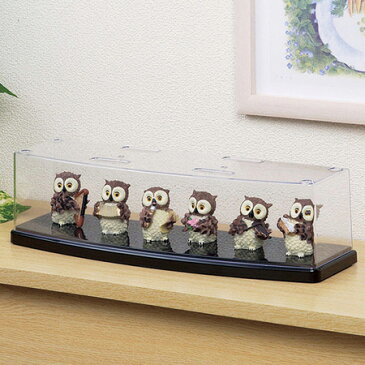 ラウンドディスプレイケース ワイド フラットタイプ ( コレクションケース 収納ケース フィギュアケース スタッキング ボックス ディスプレーケース 透明 クリア ) 【39ショップ】