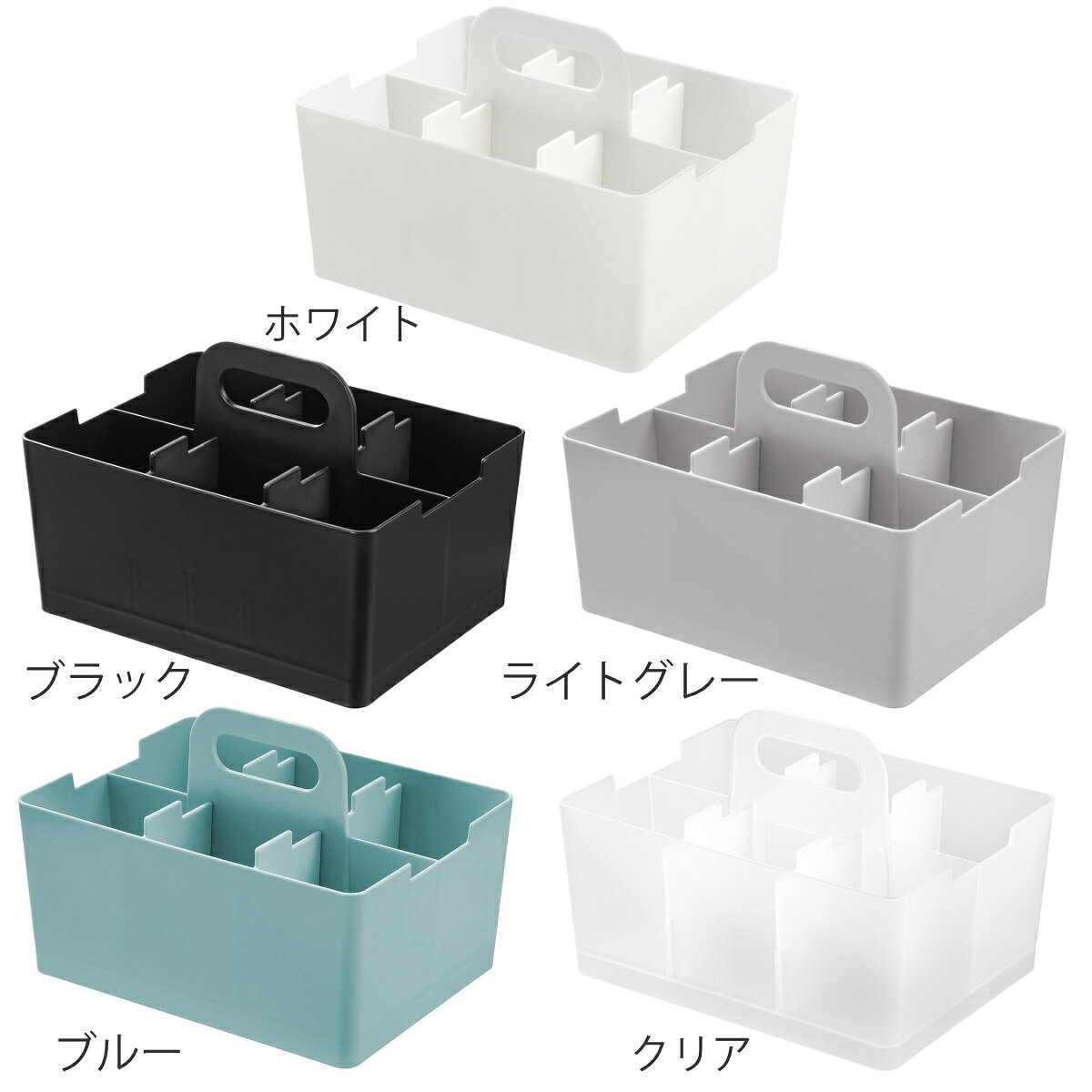 卓上 収納ケース 3個セット デスクトートミニ （ 収納 小物収納 収納ボックス デスク 机 デスクオーガナイザー ペン立て 卓上収納 日本製 小物入れ 仕切り デスク収納 スマホ スタンド タブレット スタッキング メイク 文房具 ）【39ショップ】 interior-palette-10162846 インテリアパレット サンプル画像3