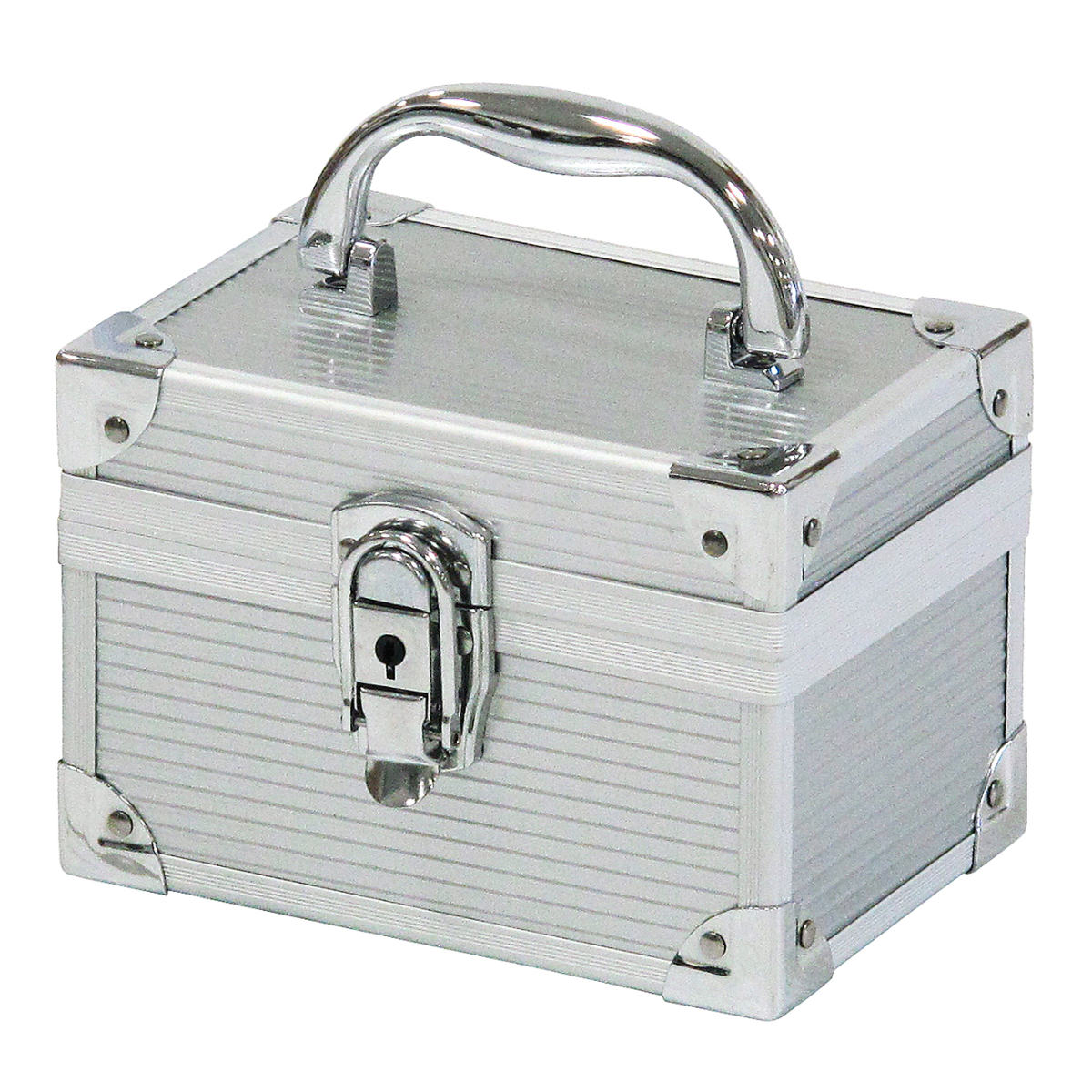 アルミケース ミニアルミケース 小型 小物入れ （ ボックス 収納 アルミ 小物収納 鍵付き 軽量 頑丈 幅..