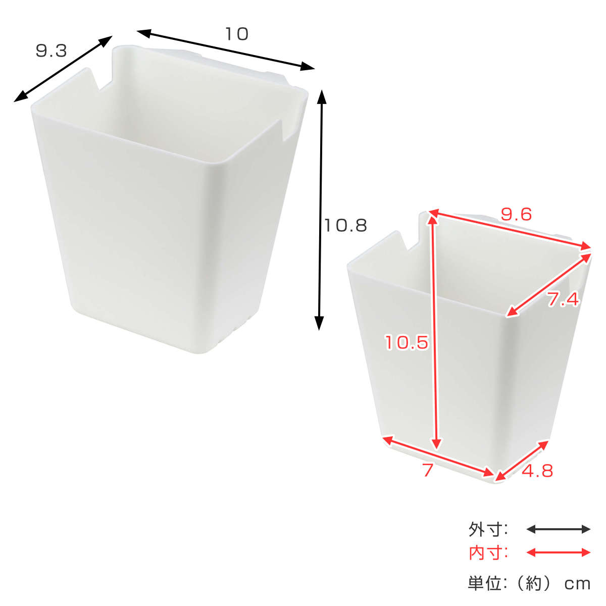 小物収納 リセスタイル ワゴン ポケット 4個...の紹介画像3