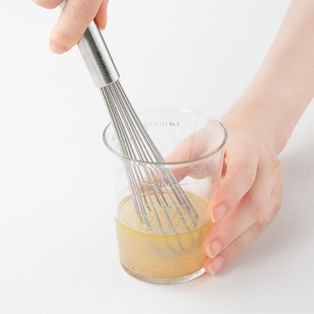 SELECT100 泡立て器 スリムウィスク （ 泡だて器 泡立器 ホイッパー ステンレス製 食洗機対応 スリム コンパクト ドレッシング ソース お弁当作り 調理小道具 調理器具 キッチンツール ） 【39ショップ】