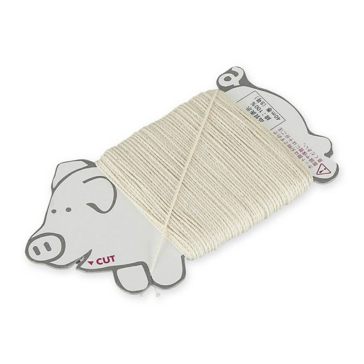 料理糸 5号 40m巻 カッター刃付き 日本製 貝印 （ 調理用糸 たこ糸 タコ糸 料理用 糸 綿 料理糸5号 40m..