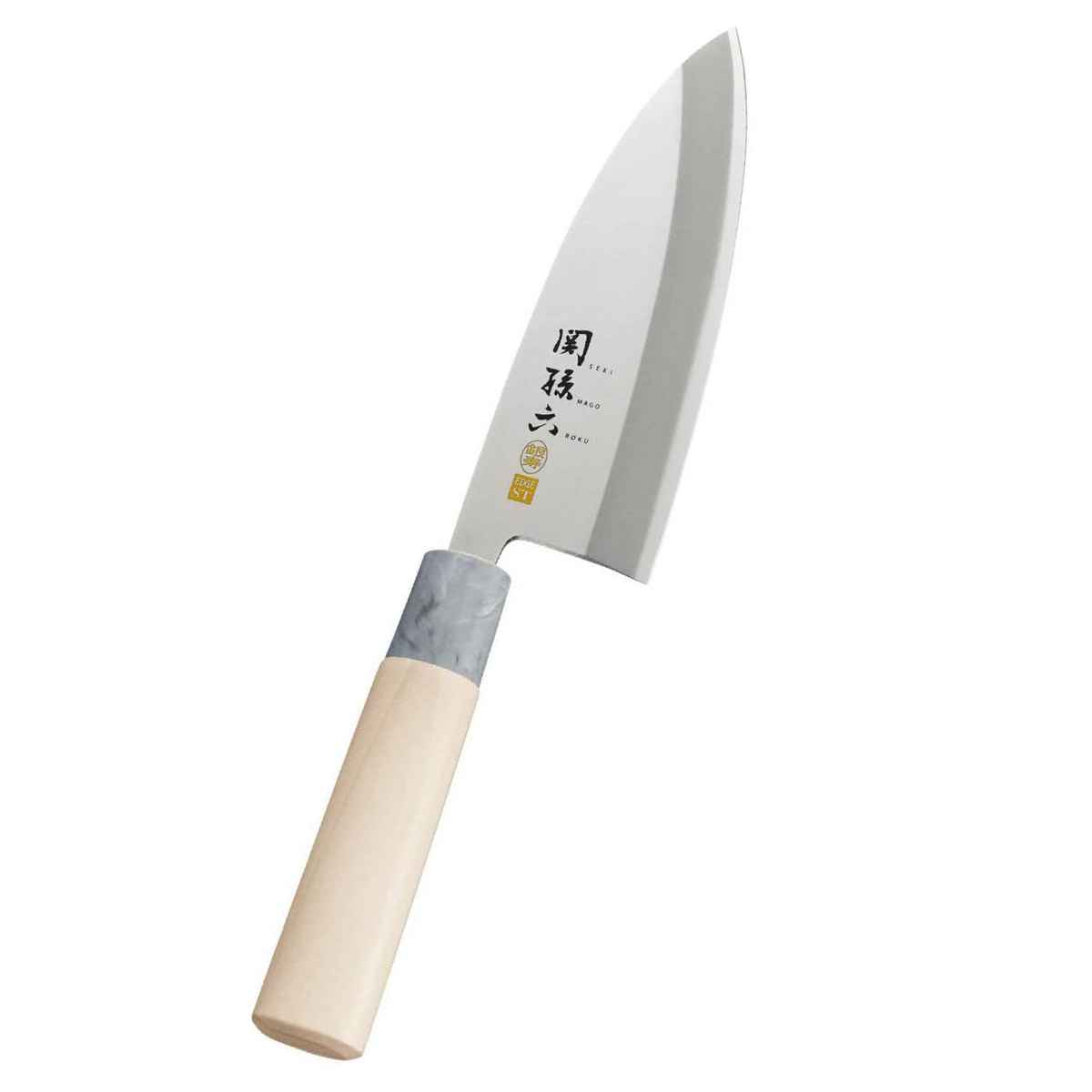 出刃包丁 15cm 関孫六 銀寿 ステンレス 和包丁 日本製 （ 包丁 庖丁 魚包丁 片刃 ほうちょ ...