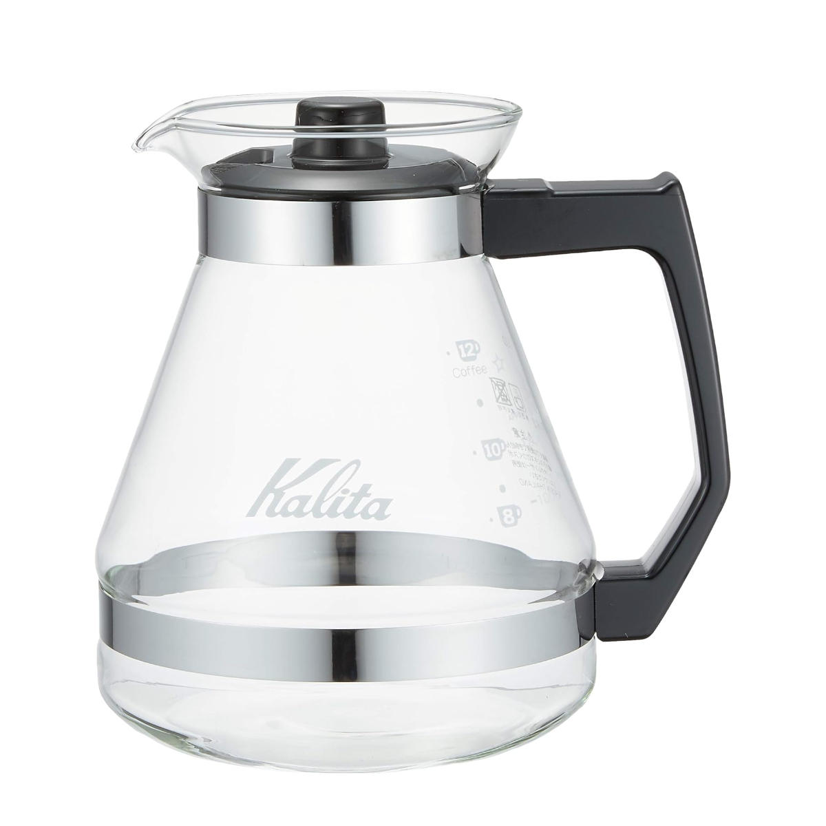 Kalita カリタ コーヒーサーバー 1.2L 1200cc サーバー N （ ガラス 耐熱ガラス 7～12人用 104ドリッパー おしゃれ シンプル コーヒー 大容量 たっぷり メモリ付き ）【39ショップ】