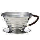 Kalita カリタ ドリッパー ウェーブドリッパー 185 S ( 2〜4人用 ステンレス 日本製 三つ穴構造 ドリップ コーヒー おしゃれ 大容量 珈琲 用...