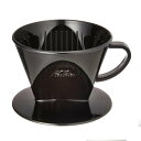 Kalita カリタ コーヒードリッパー 102-KP 102-KP ドリッパー ブラック ( 1〜2人用 2〜4人用 日本製 三つ穴構造 ドリップ コーヒー ...