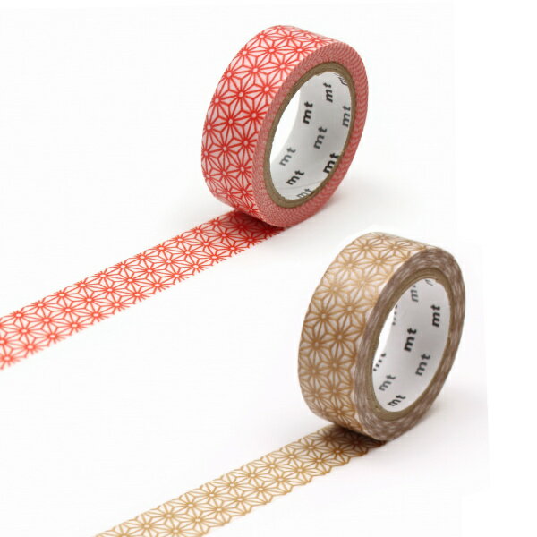 マスキングテープ 15mm×7m 麻の葉 mt DECO マステ ( シール ステッカー 文房具 壁 窓 アレンジ リメイク デコレーション ディスプレイ 工作...