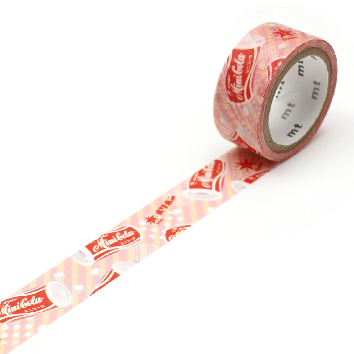 マスキングテープ mt 駄菓子 ミニコーラ 15mm×3m ( マステ カモ井 カモ井加工紙 貼ってはがせる シール ステッカー エムティー ラッピング 手帳 ...