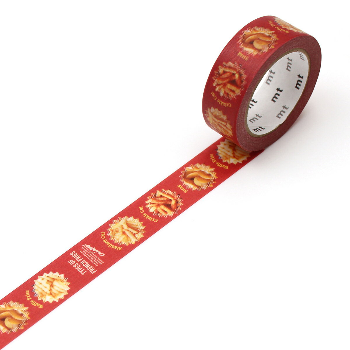 マスキングテープ mt ex フレンチフライ 15mm×7m ( マステ カモ井 カモ井加工紙 貼って剥がせる シール ステッカー エムティー ラッピング 食べ...