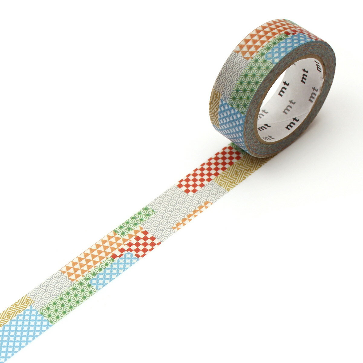 マスキングテープ mt ex 和柄ミックスパターン 15mm×7m ( マステ カモ井 カモ井加工紙 貼って剥がせる シール ステッカー エムティー ラッピング...