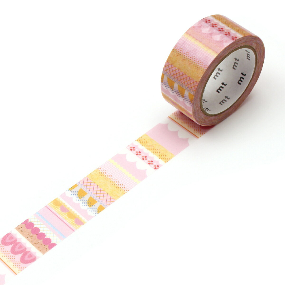 マスキングテープ mt ex ケーキグラフィック 18mm×7m ( マステ カモ井 カモ井加工紙 貼って剥がせる シール ステッカー エムティー ラッピング ...