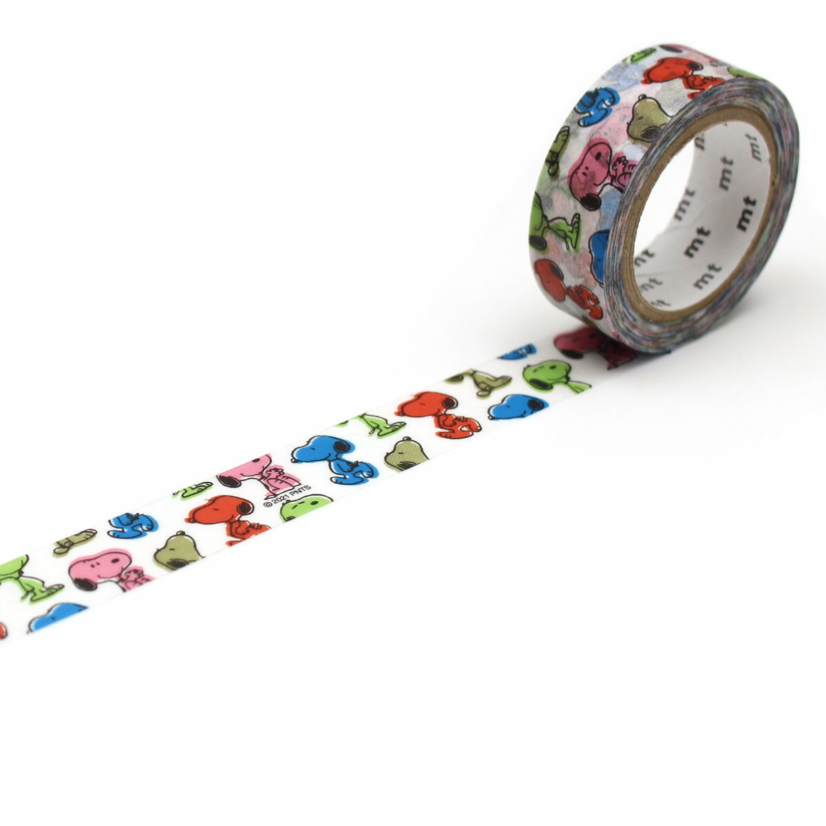 マスキングテープ mt PEANUTS 版ズレスヌーピー 15mm×7m ( マステ カモ井 カモ井加工紙 貼ってはがせる シール ステッカー エムティー ラッ...