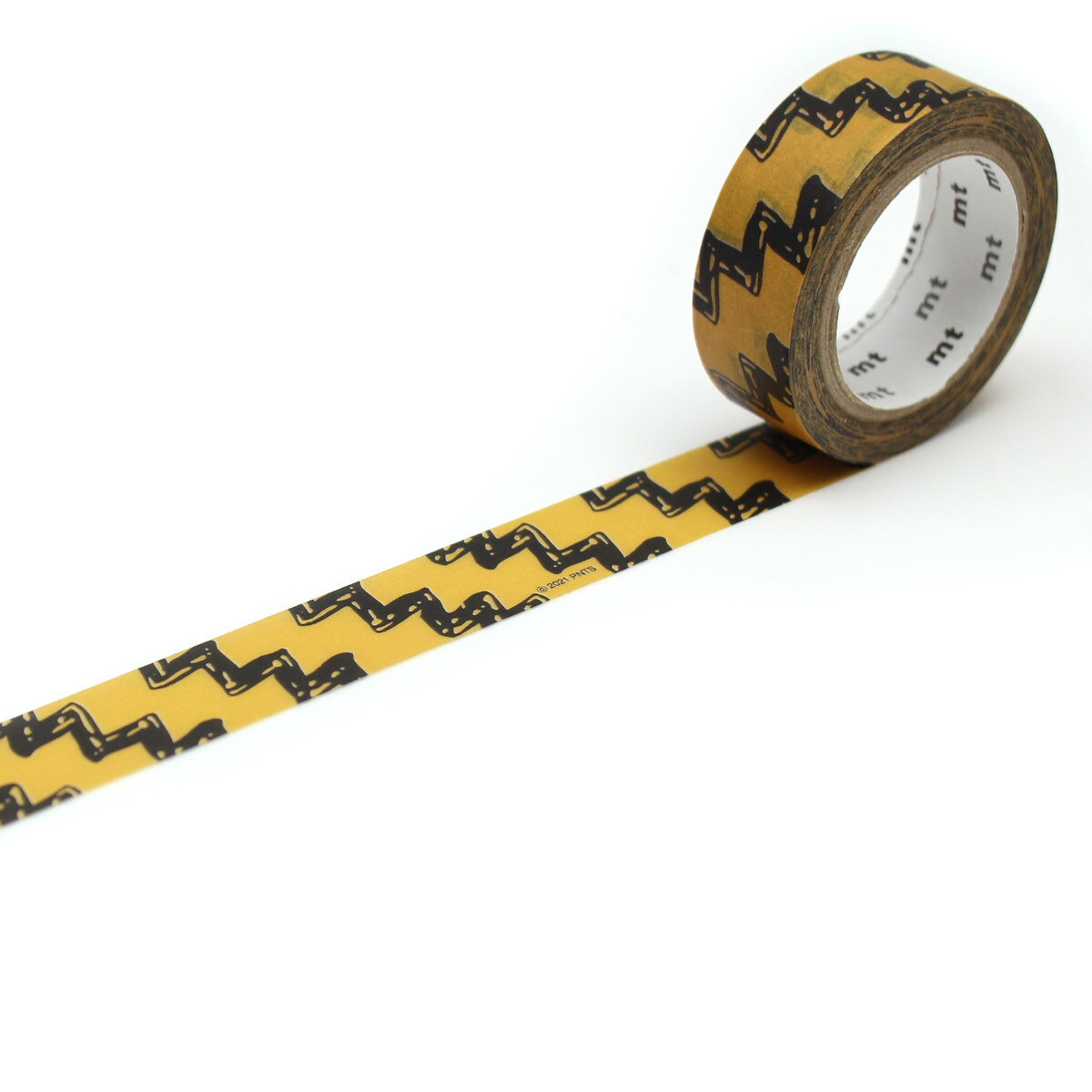 マスキングテープ mt PEANUTS チャーリー・ブラウンストライプ 15mm×7m ( マステ カモ井 カモ井加工紙 貼ってはがせる シール エムティー ラ...